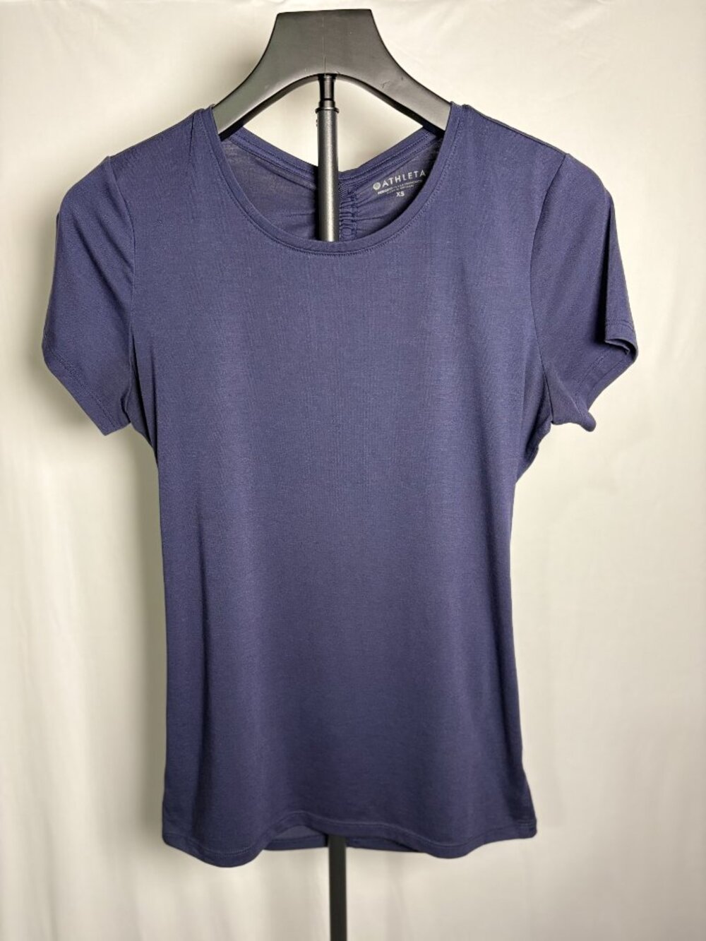 Athleta Air Out Cinch Back Open Cutout Short Sleeve Size XS